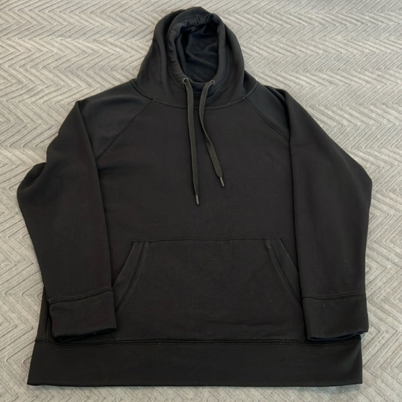Athleta Tops - Athleta Black Hoodie with Raised Collar